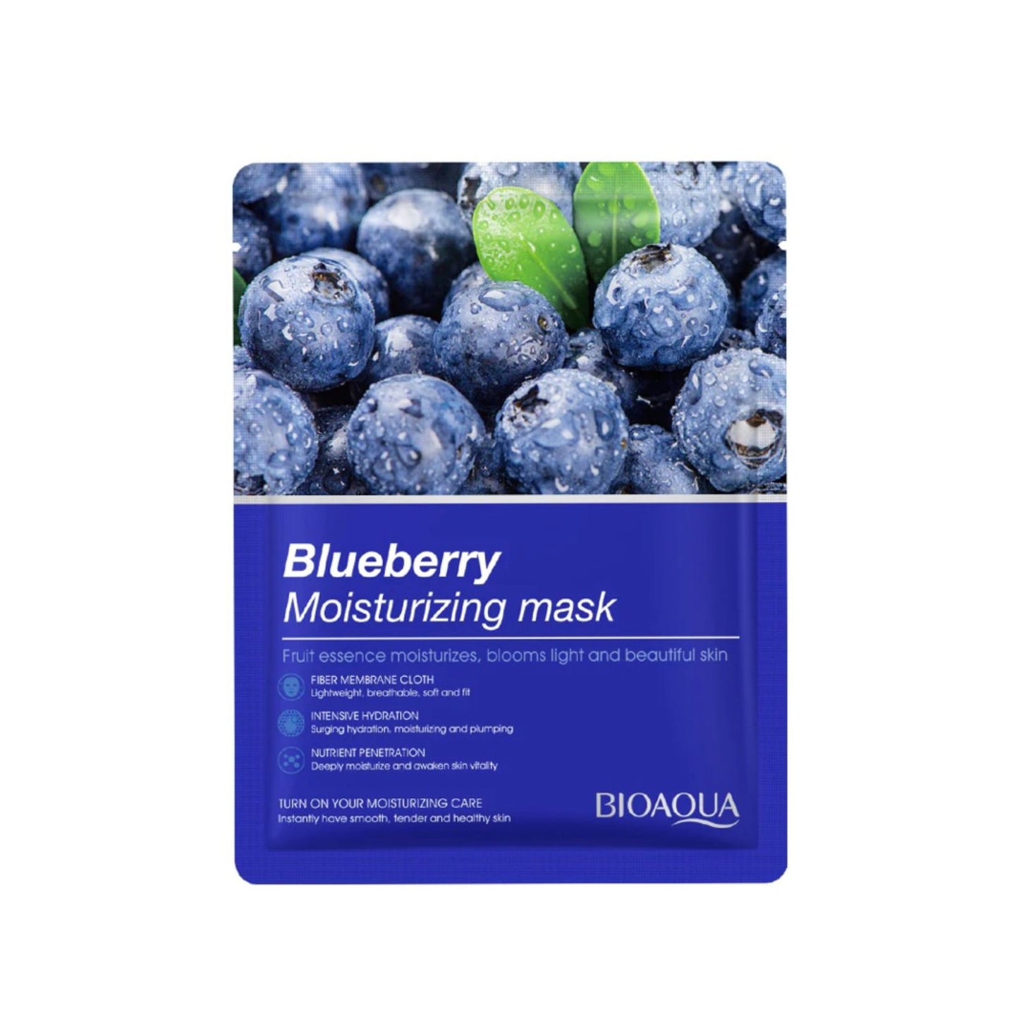 BIOAQUA Blueberry Moisturizing Face Sheet Mask