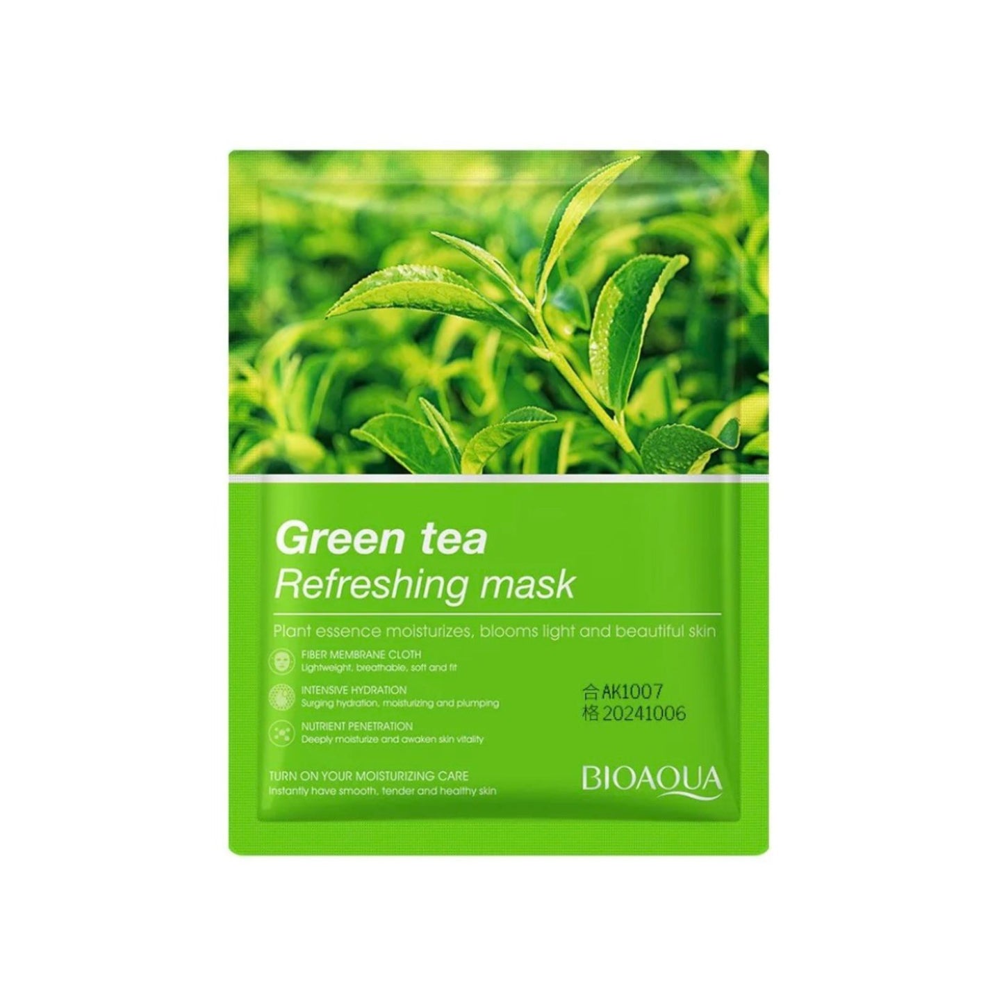 BIOAQUA Green Tea Refreshing Face Sheet Mask