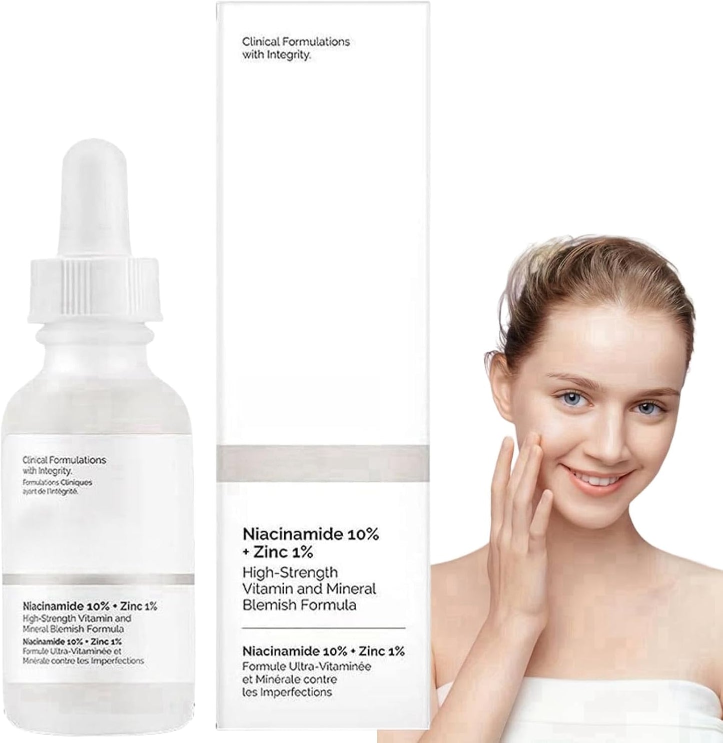 The Ordinary 10% Niacinamide Serum+ 1% Zinc Serum,Niacinamide Face Serum 30ml