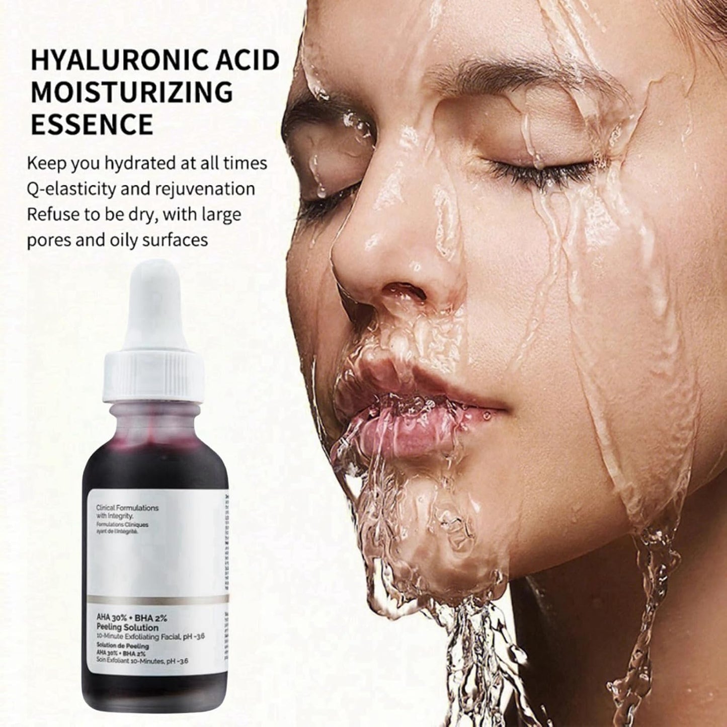 The Ordinary AHA 30% + BHA2% Peeling Solution,AHA Face Serum for Hydrated 30ml